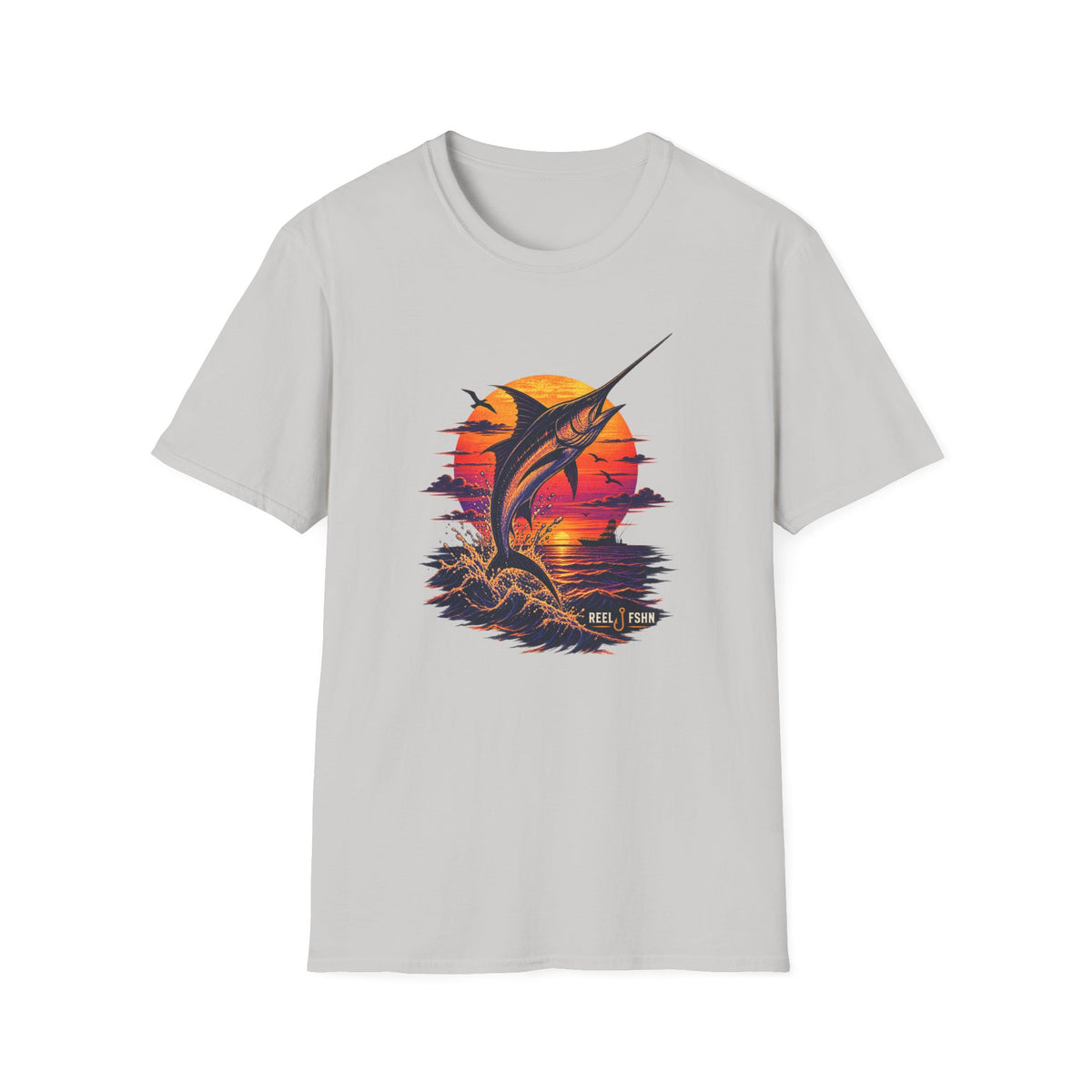 Marlin Sunset Silhouette  T-Shirt