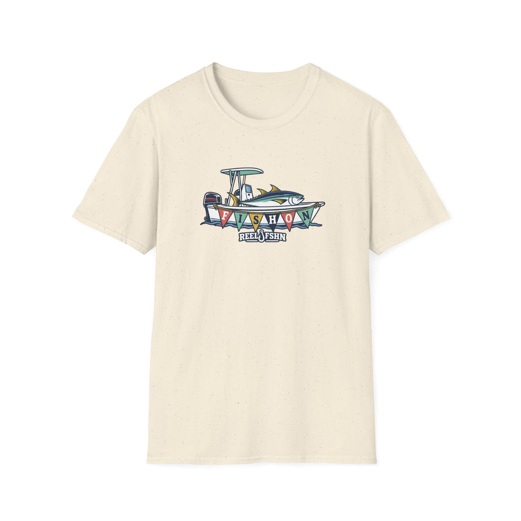 Fish On Tropical Boat T-Shirt