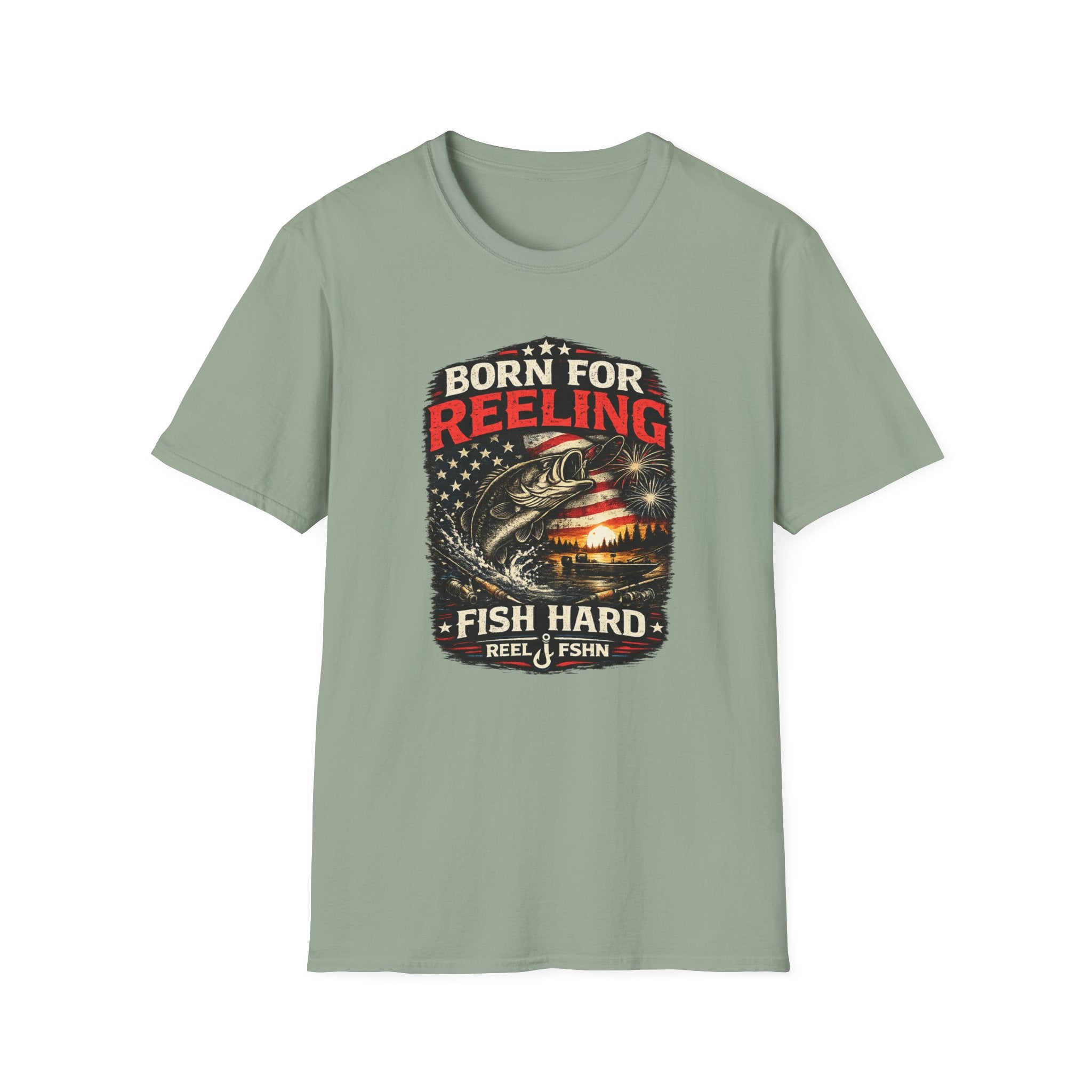 Born For REELING Fish Hard T-Shirt