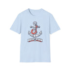 Coral & White Anchor T-Shirt