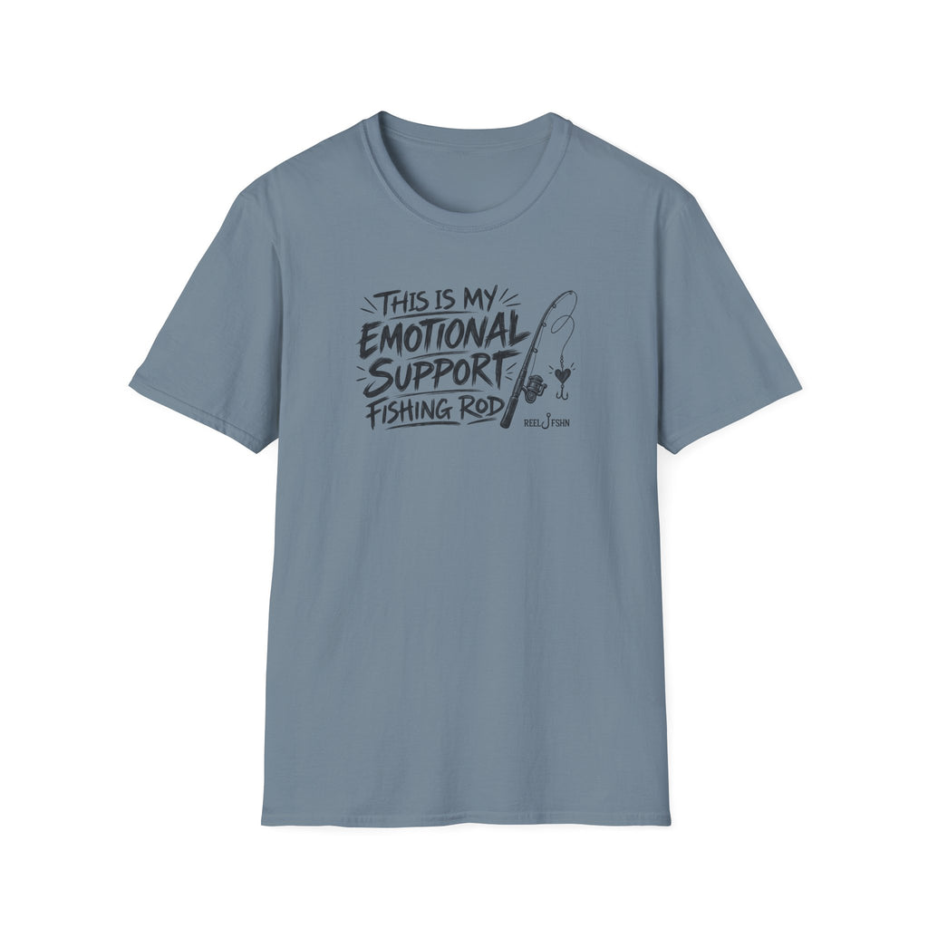 This Is My Emotional Support Fishing Rod T-Shirt