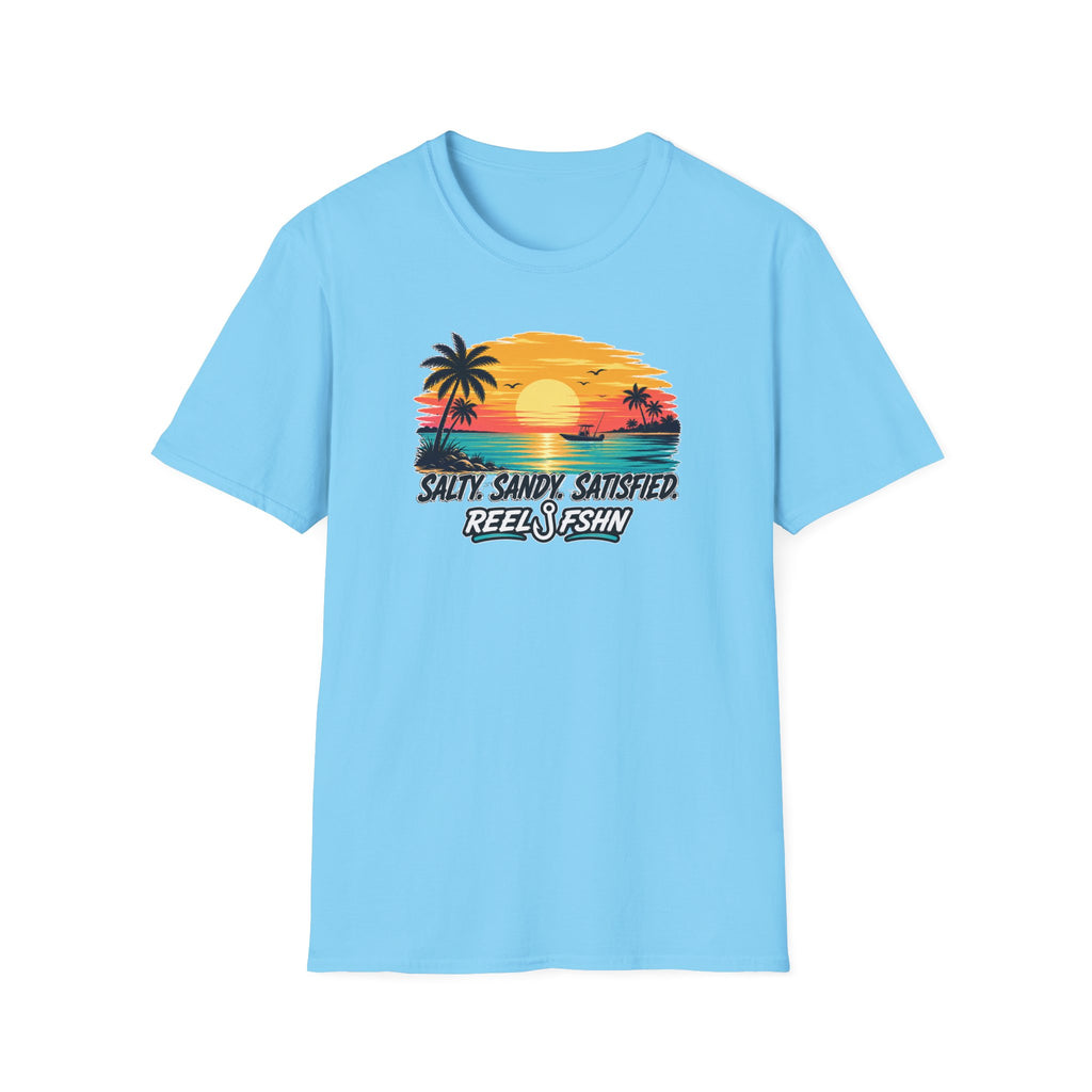 Salty. Sandy. Satisfied. T-Shirt