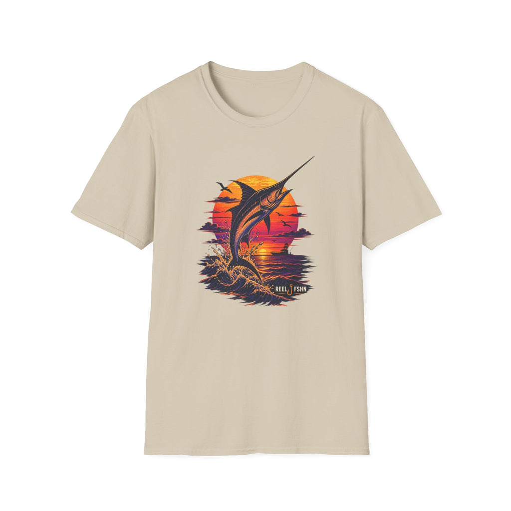 Marlin Sunset Silhouette  T-Shirt