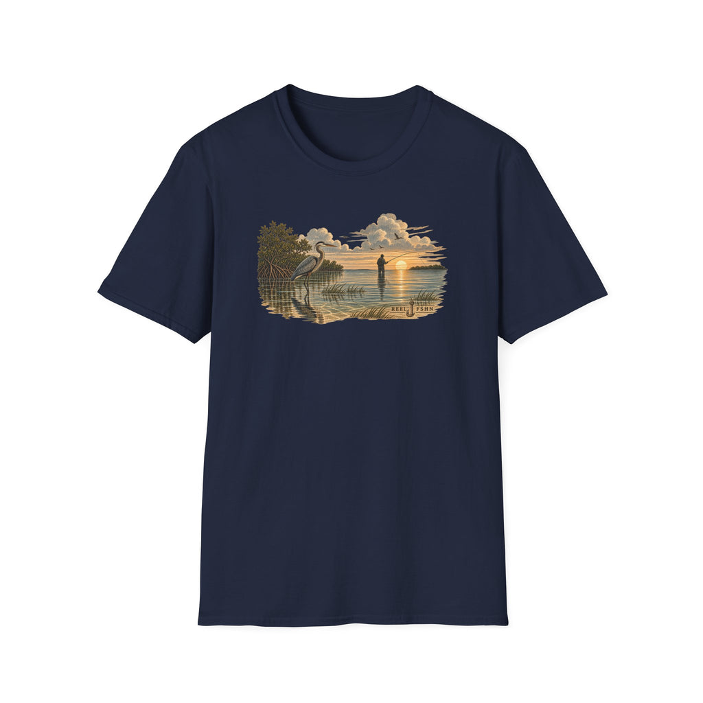 Crane & Fisherman T-Shirt