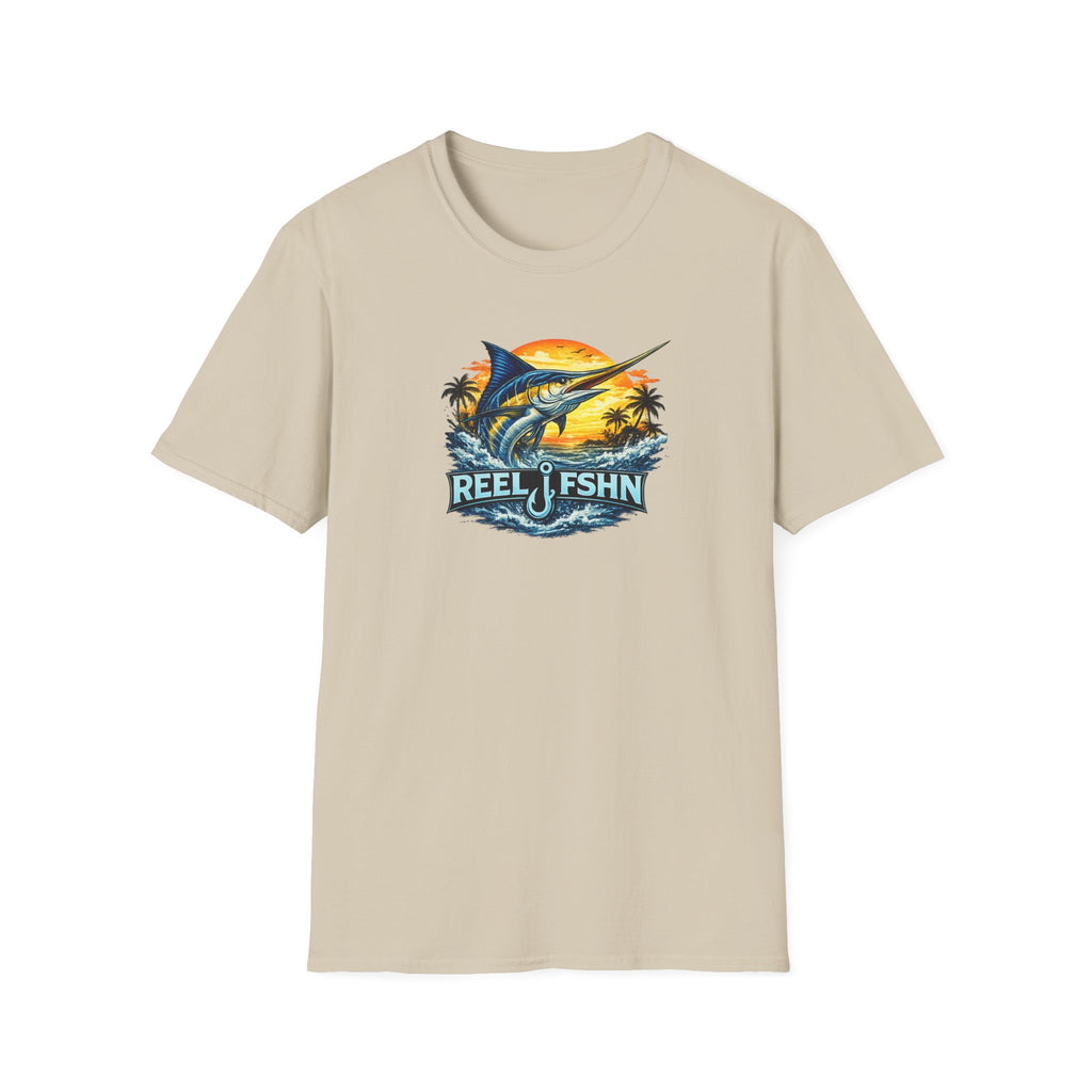 Marlin with REEL FSHN Logo T-Shirt