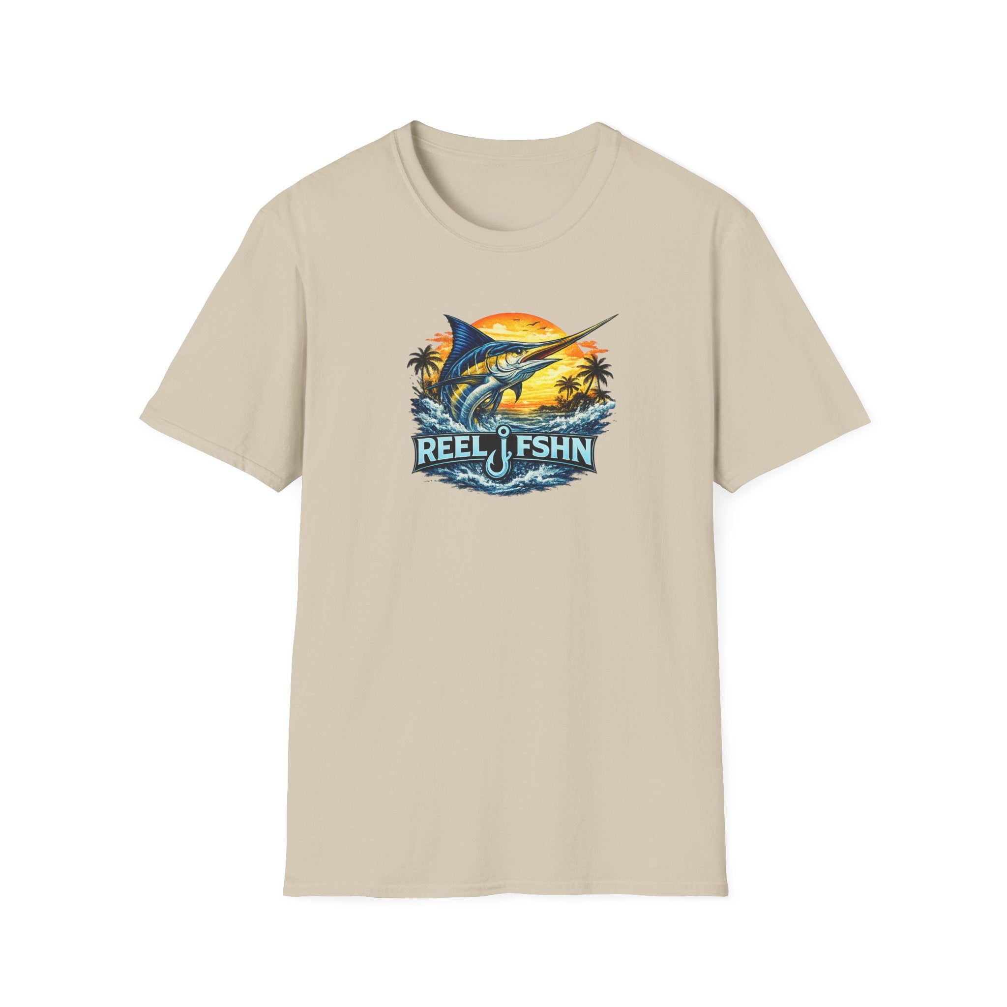 Marlin with REEL FSHN Logo T-Shirt