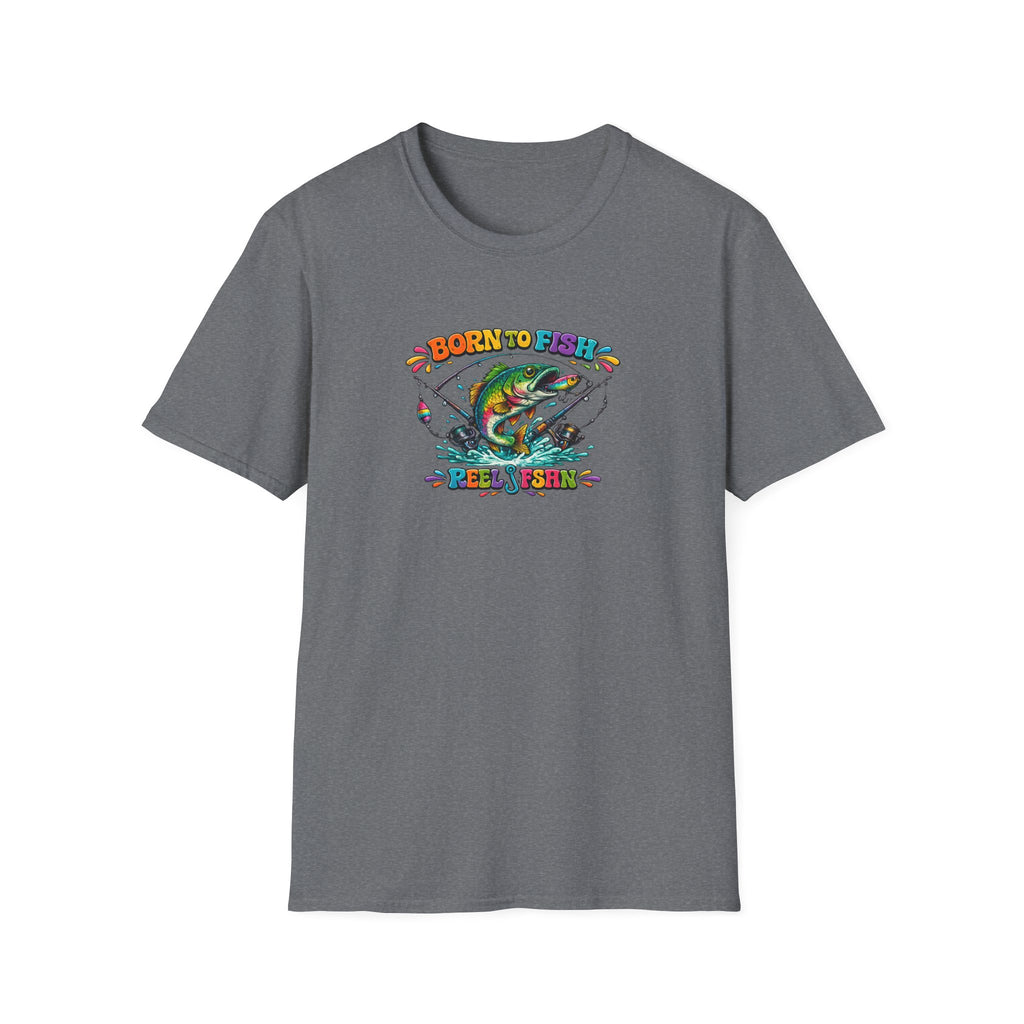 Born To Fish Funky Print T-Shirt