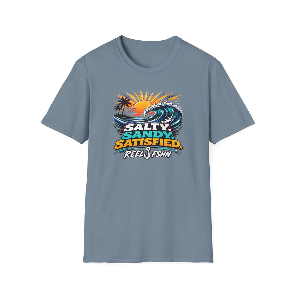 Salty. Sandy. Satisfied. T-Shirt