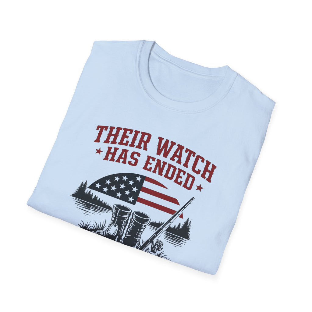 Their Watch Has Ended Our Freedom Continues T-Shirt