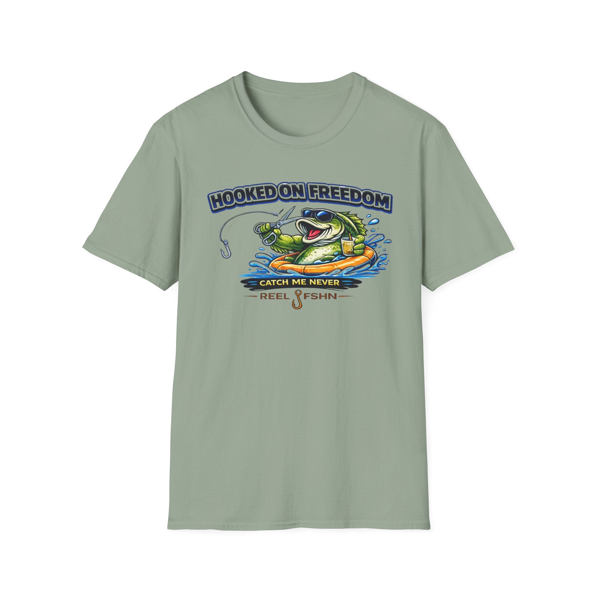 Hooked On Freedom Catch Me Never T-Shirt