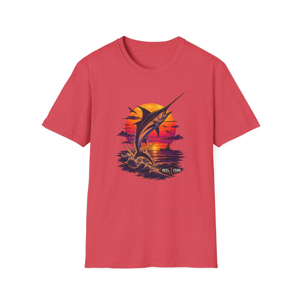Marlin Sunset Silhouette  T-Shirt