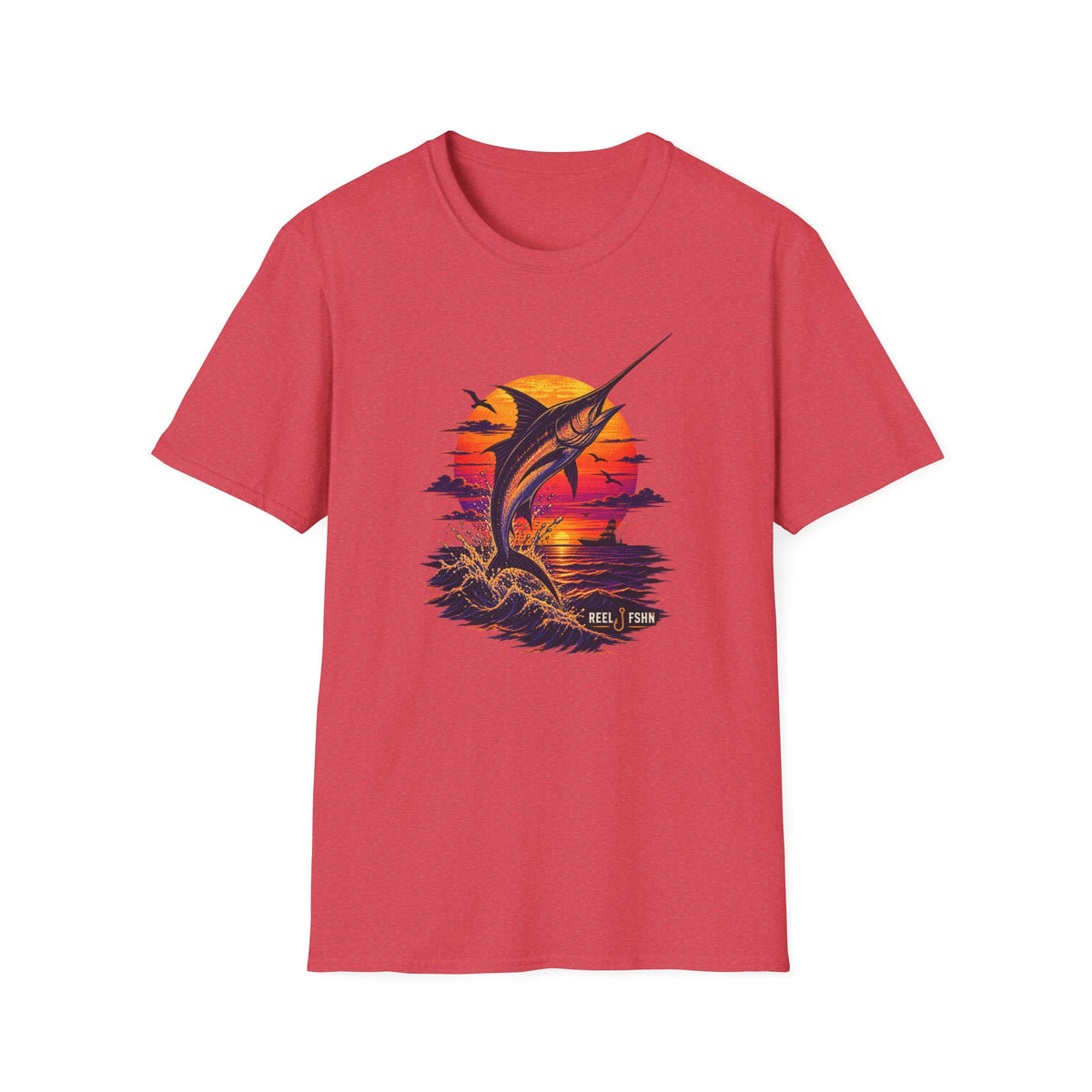 Marlin Sunset Silhouette  T-Shirt
