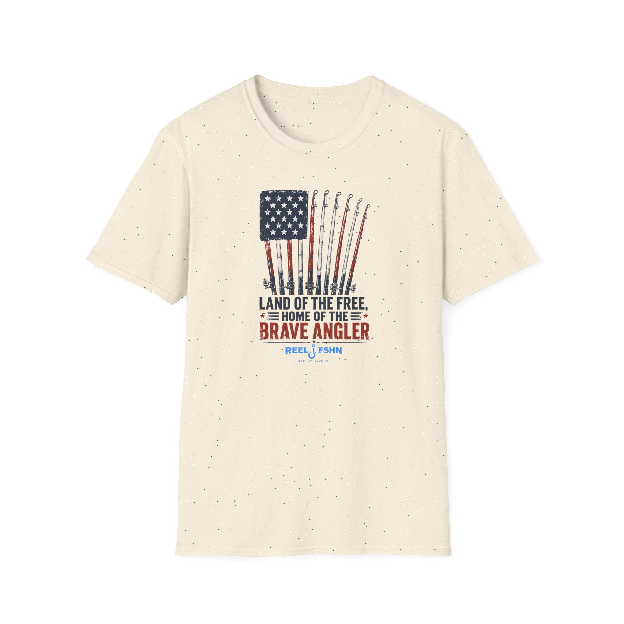 Land Of The Free Home Of The Brave Angler T-Shirt