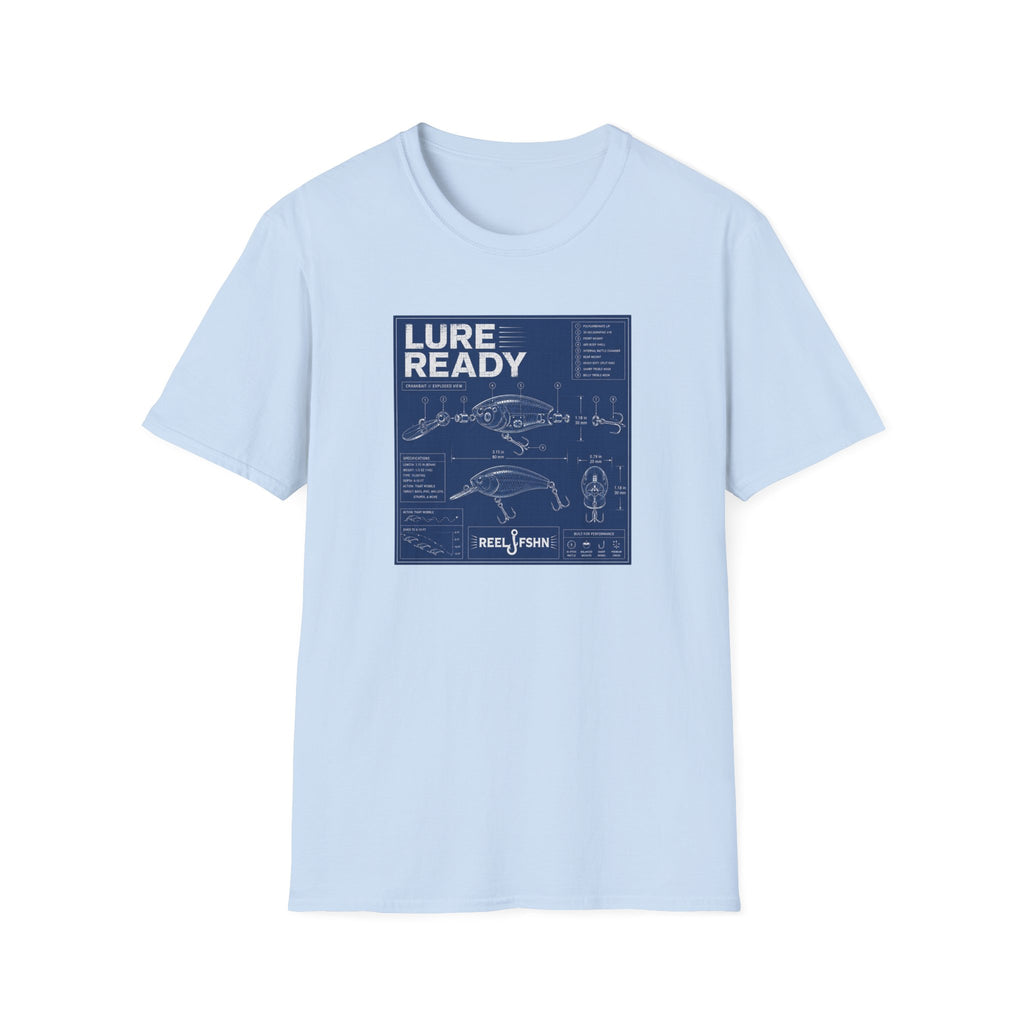 Lure Ready Blue Print  T-Shirt