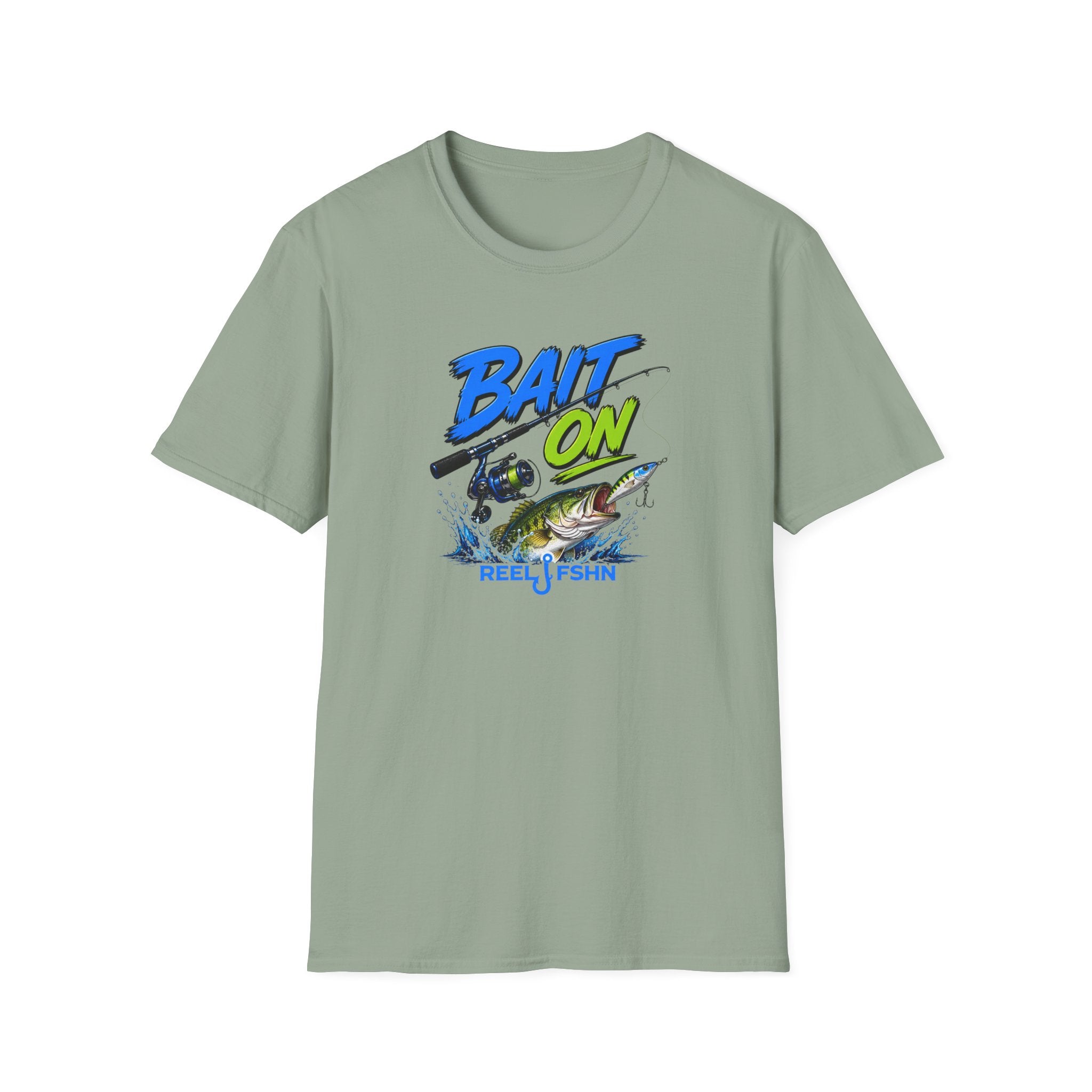 Bait On with Rod & Reel  T-Shirt