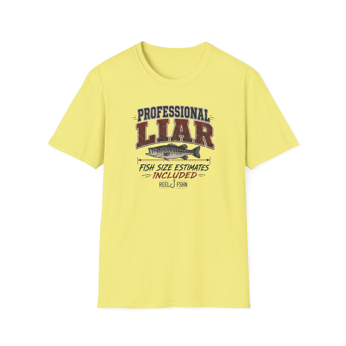 Professional Liar Fish Size Estimates Included T-Shirt
