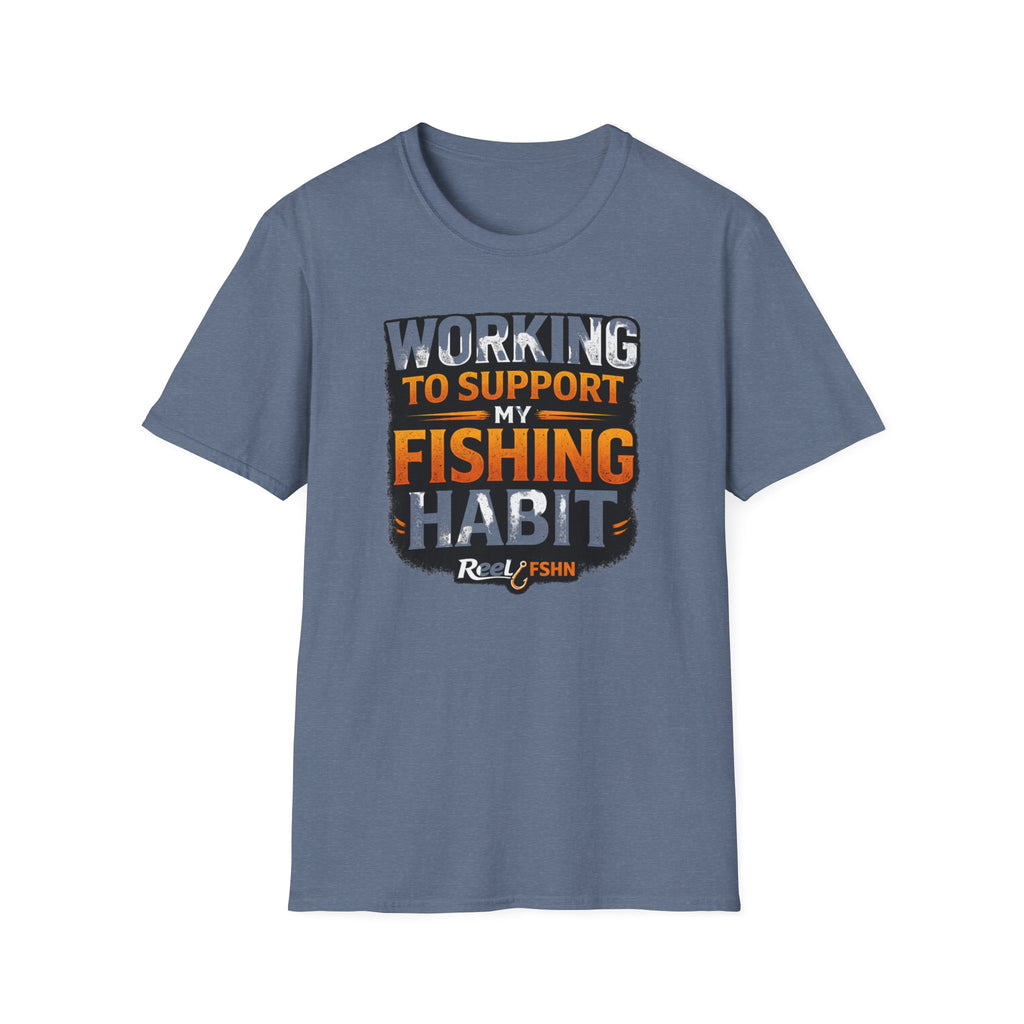 Working To Support My Fishing Habit T-Shirt