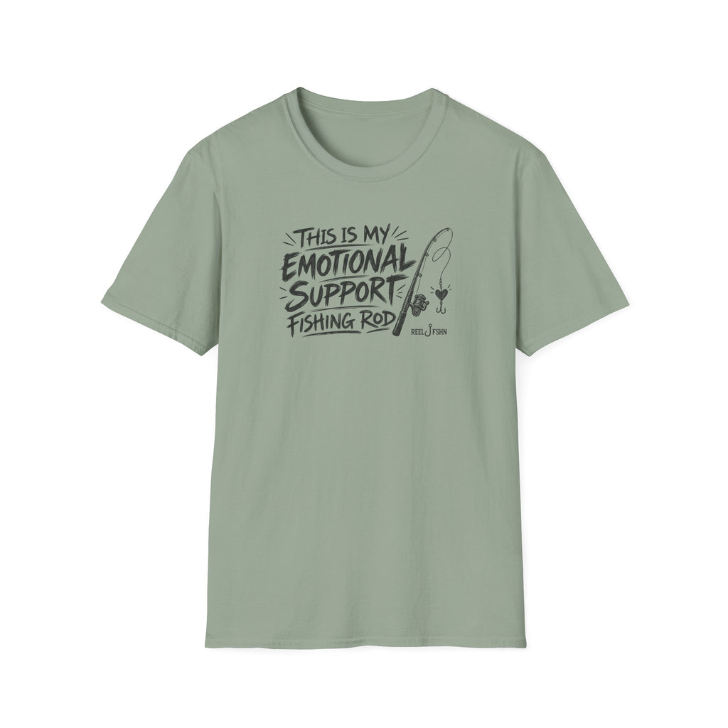 This Is My Emotional Support Fishing Rod T-Shirt