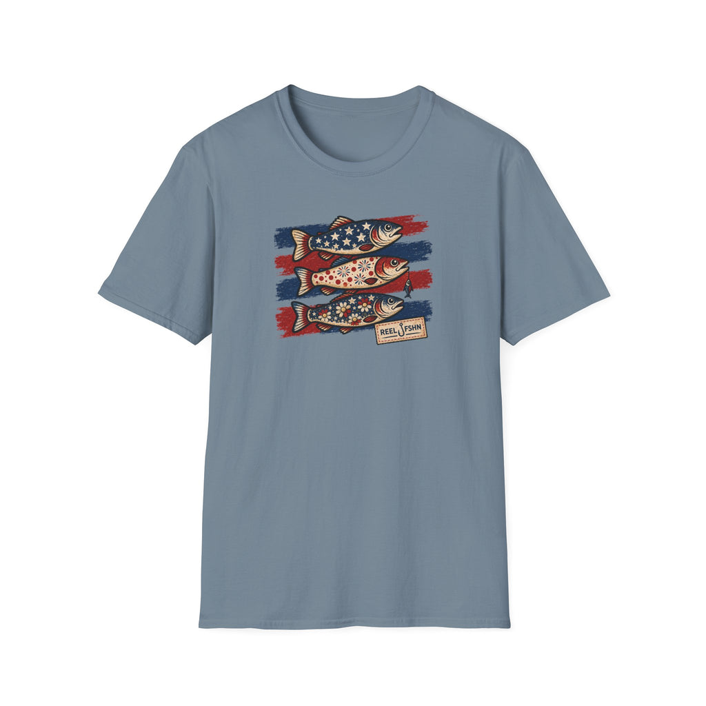 Flowery Fish & Stars T-Shirt
