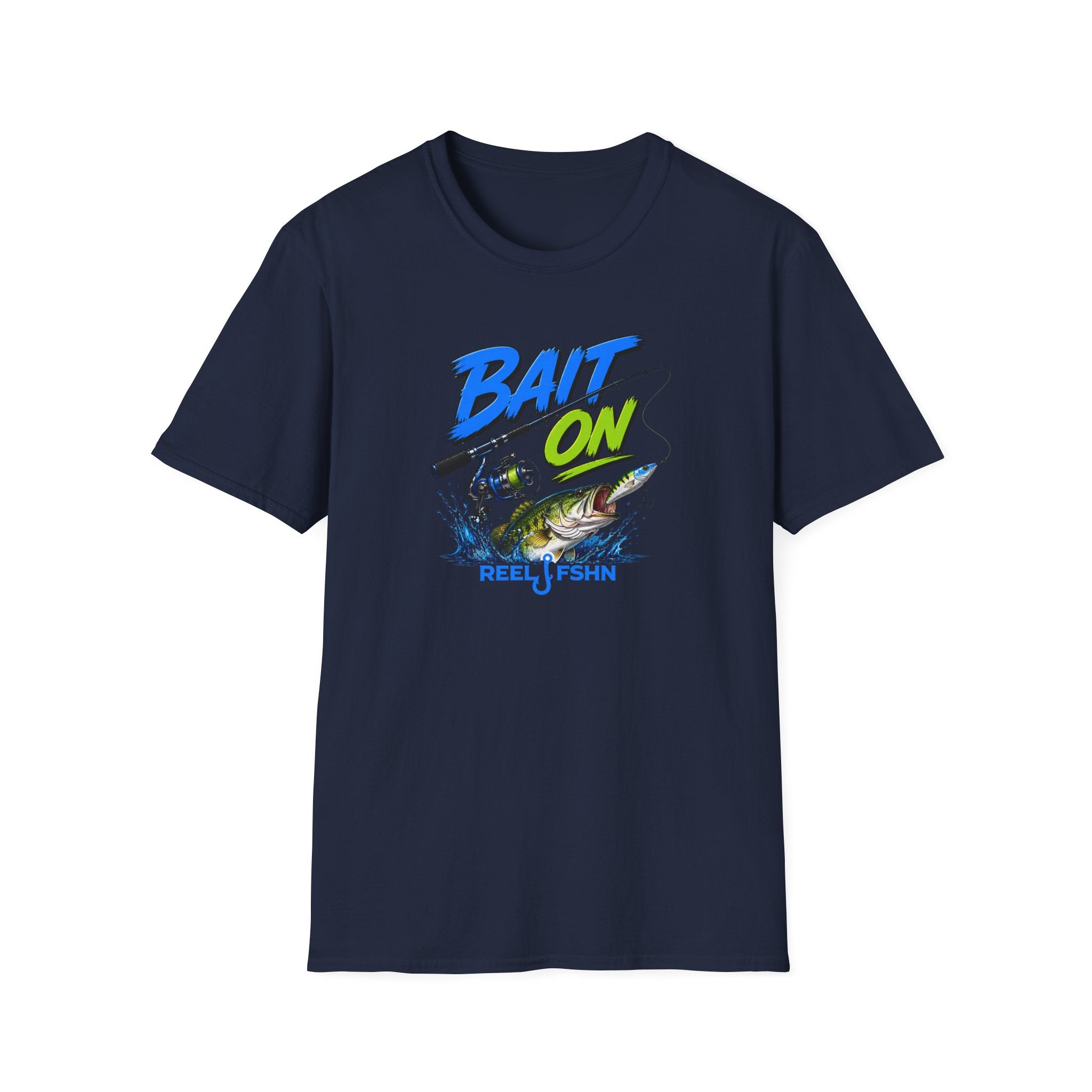 Bait On with Rod & Reel  T-Shirt