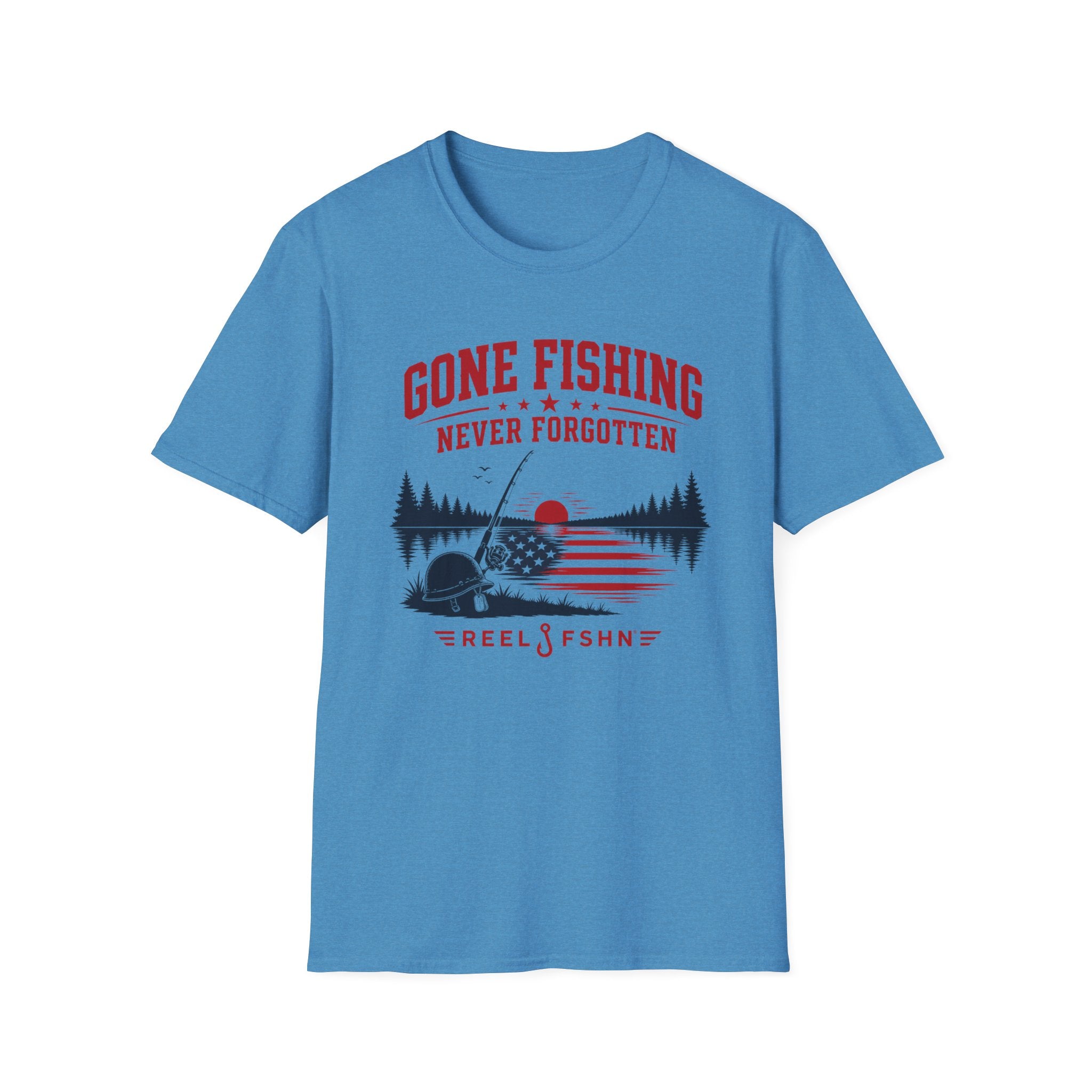 Gone Fishing Never Forgotten T-Shirt