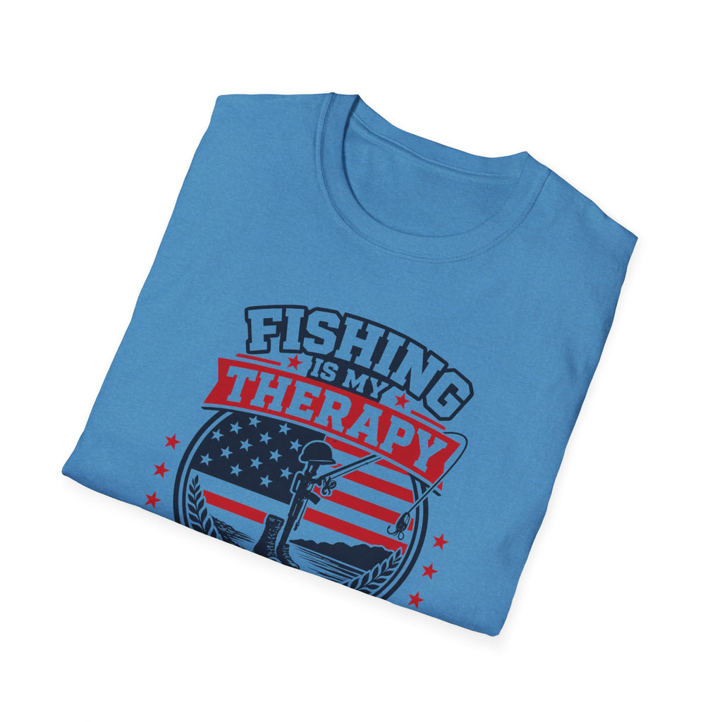 Fishing Is My Therapy Freedom Is My Why T-Shirt