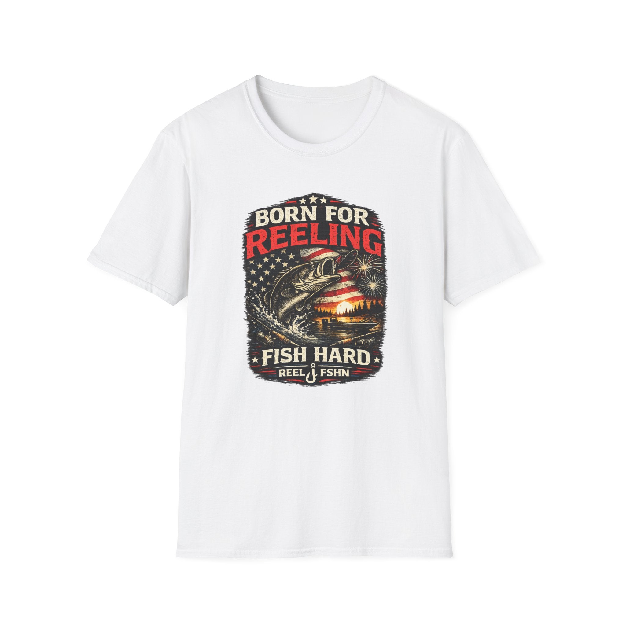 Born For REELING Fish Hard T-Shirt