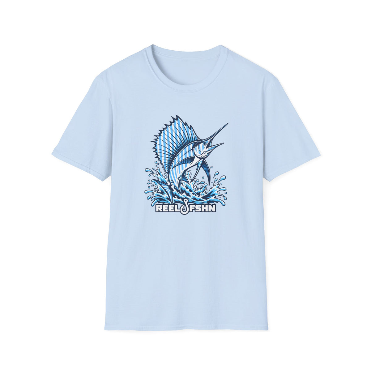 Blue & White Marlin T-Shirt