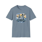 Fishing Boat with Marlin T-Shirt