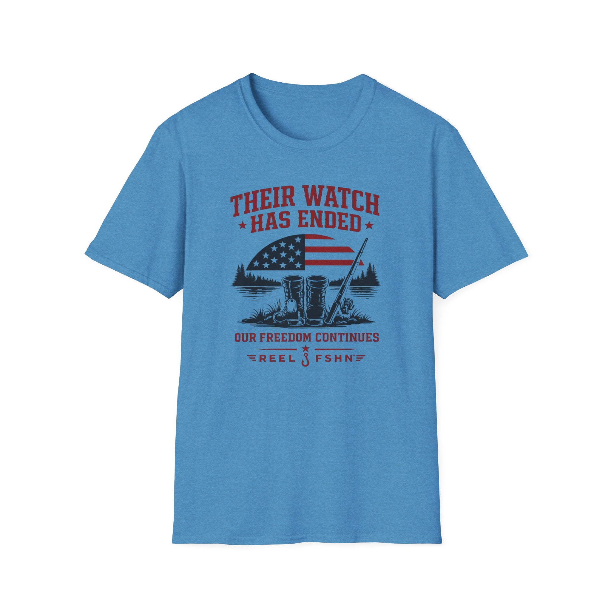 Their Watch Has Ended Our Freedom Continues T-Shirt