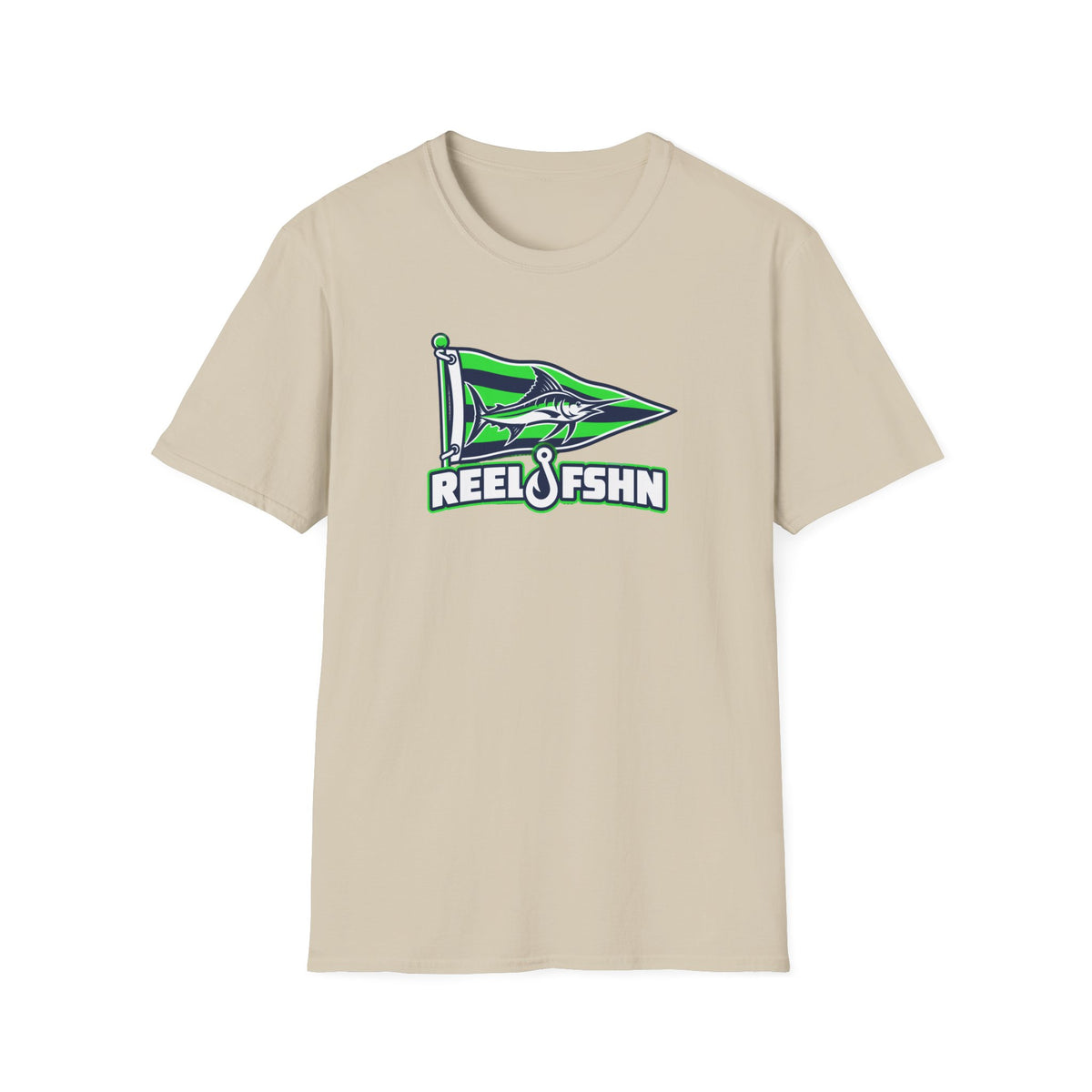 Green Marlin Pennant Flag T-Shirt