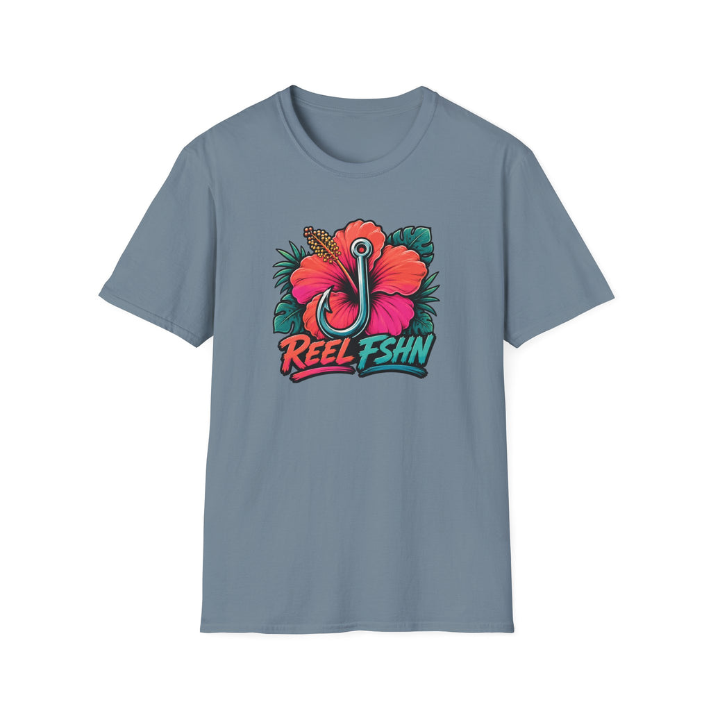 Hibiscus Hook Badge T-Shirt
