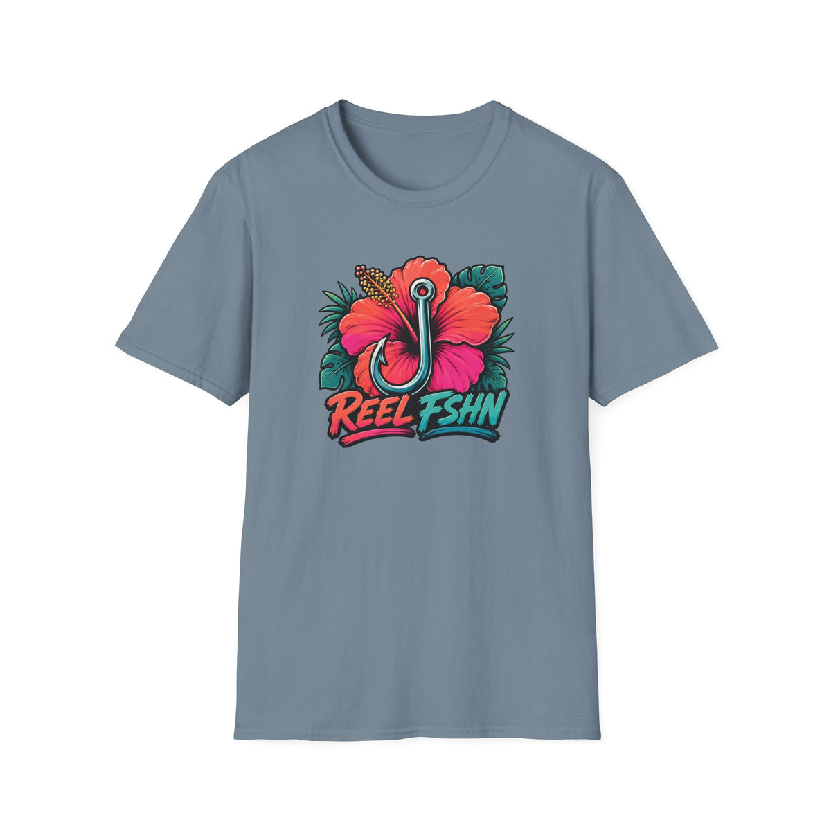 Hibiscus Hook Badge T-Shirt