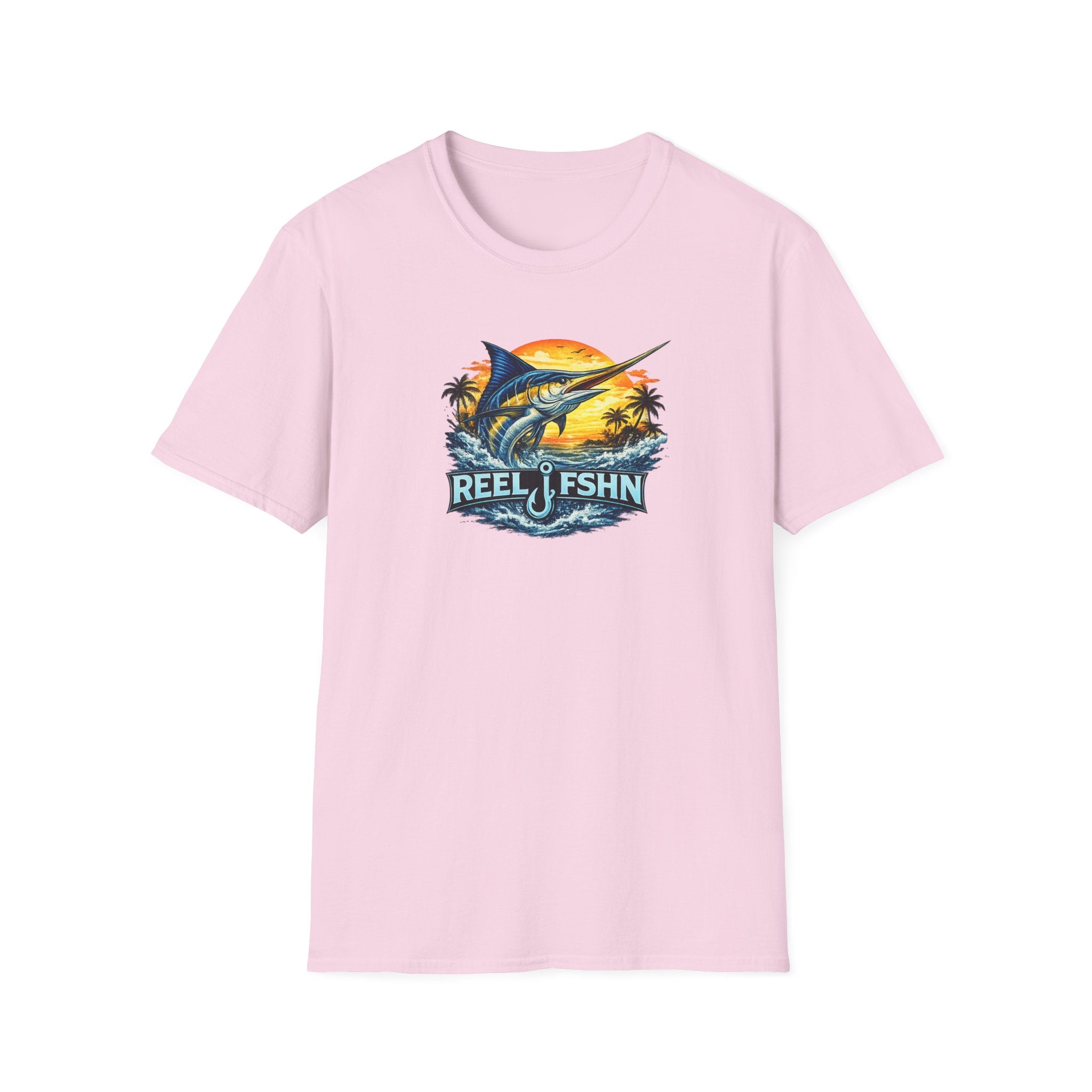 Marlin with REEL FSHN Logo T-Shirt