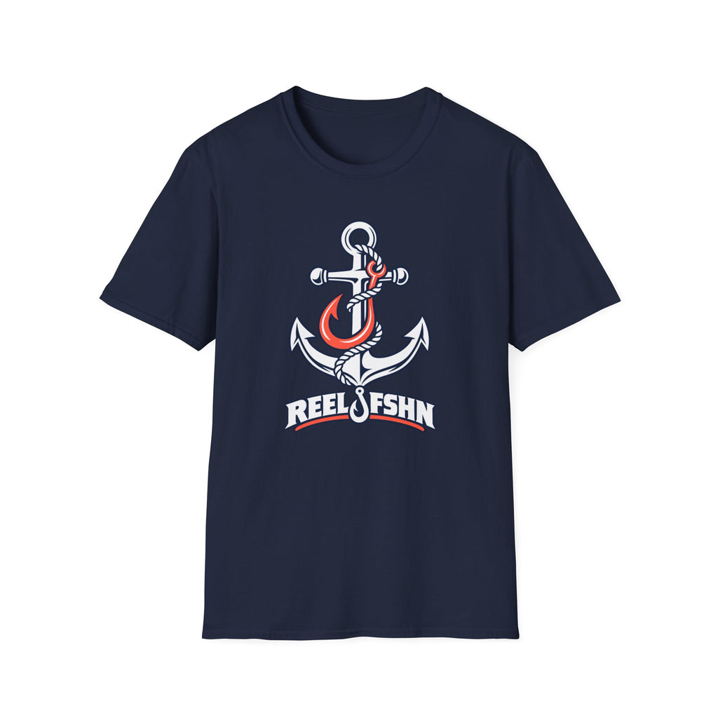 Coral & White Anchor T-Shirt