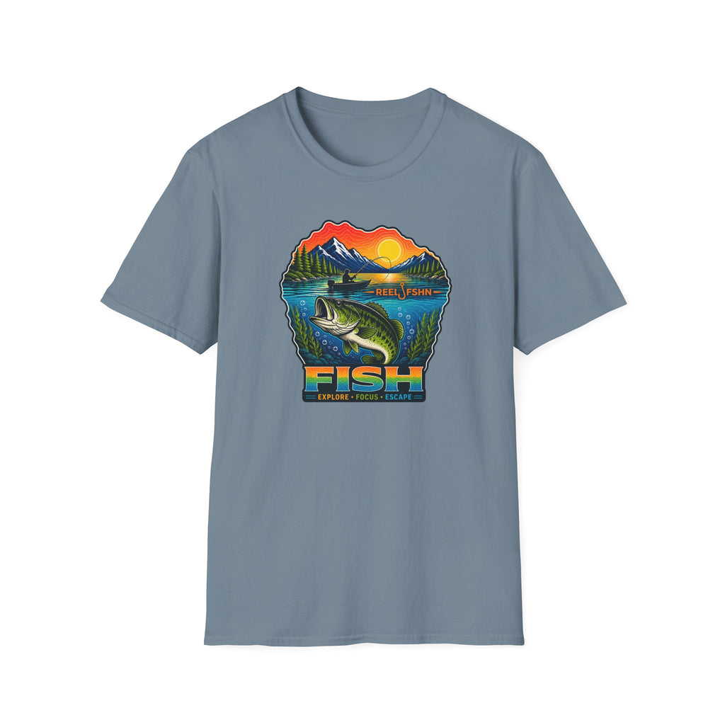 Fish Explore Focus Escape  T-Shirt