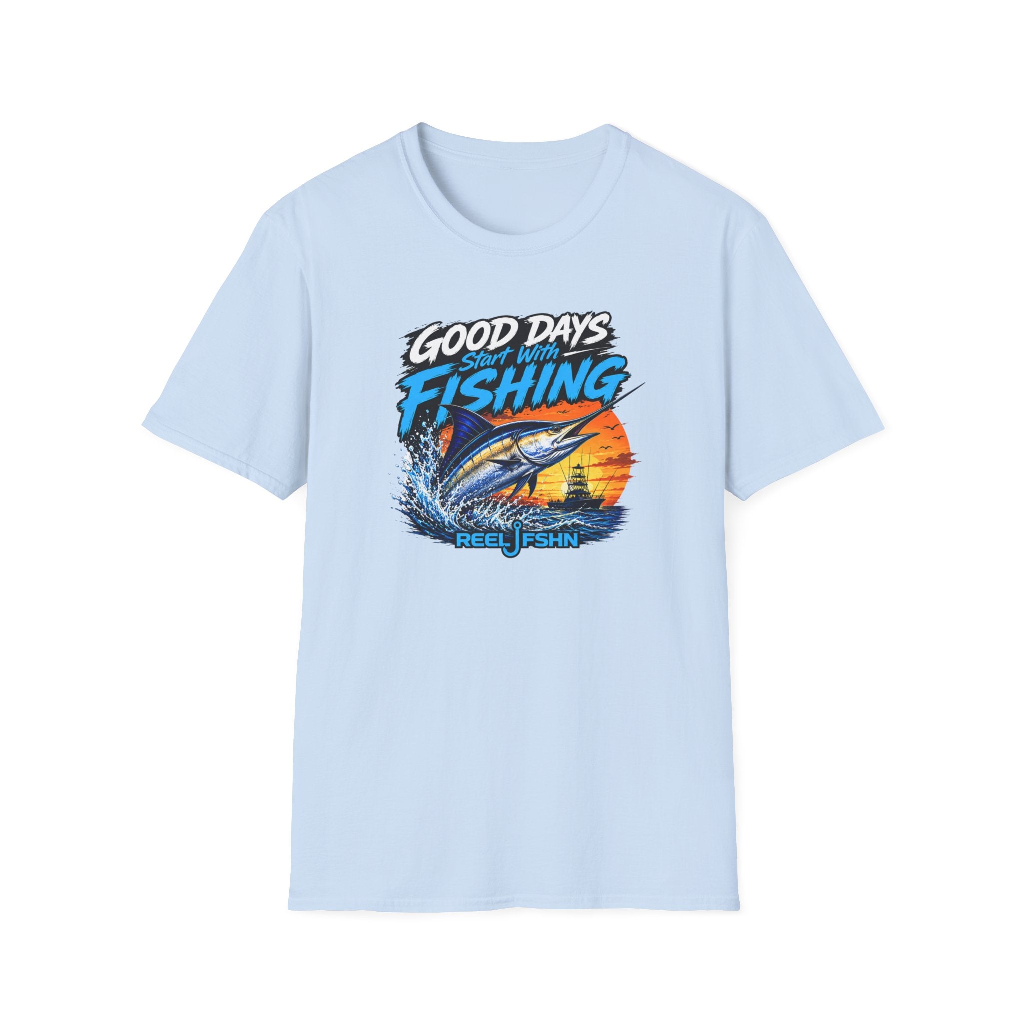 Good Days Start With Fishing Marlin T-Shirt