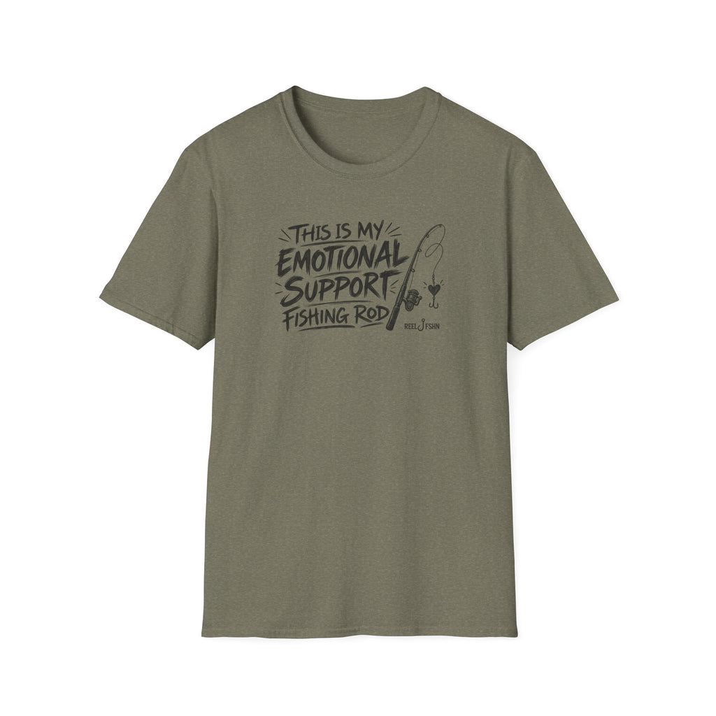 This Is My Emotional Support Fishing Rod T-Shirt