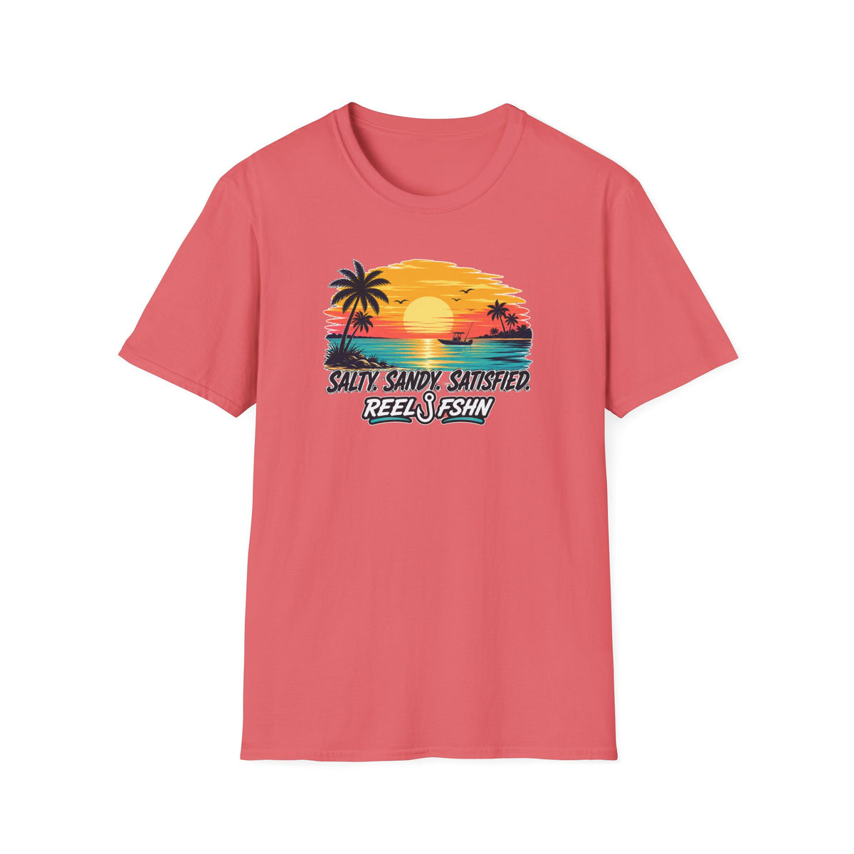 Salty. Sandy. Satisfied. T-Shirt