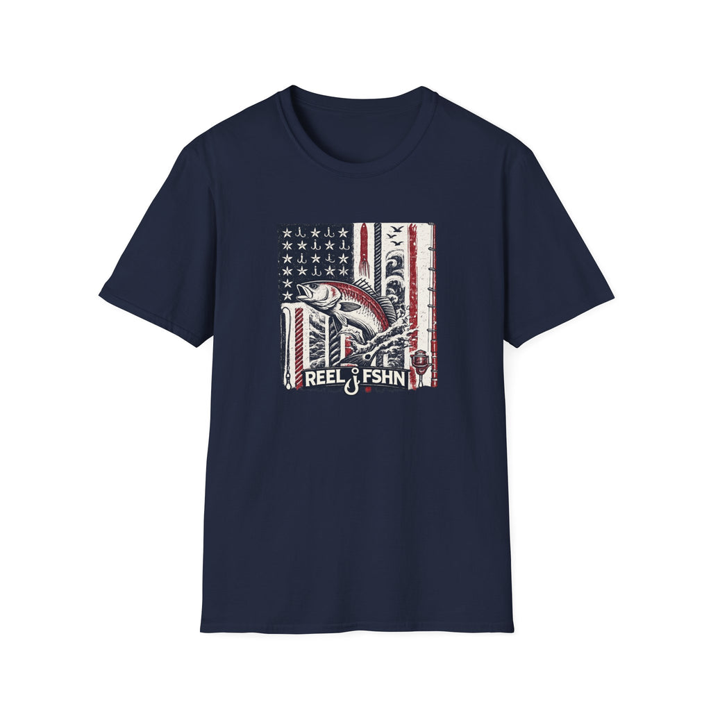 American flag with Tuna T-Shirt