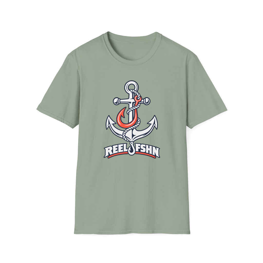 Coral & White Anchor T-Shirt