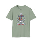 Coral & White Anchor T-Shirt