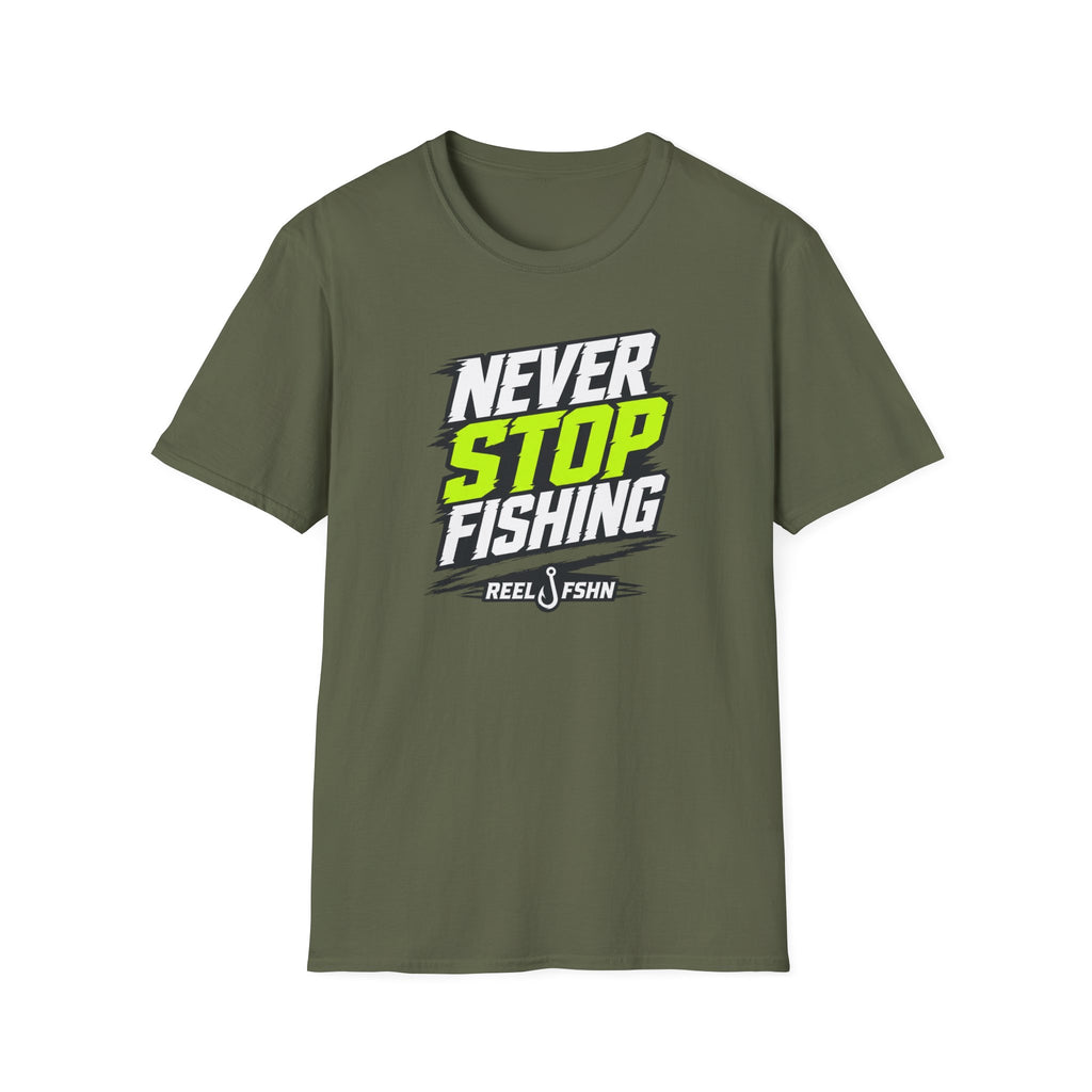 Never Stop Fishing T-Shirt