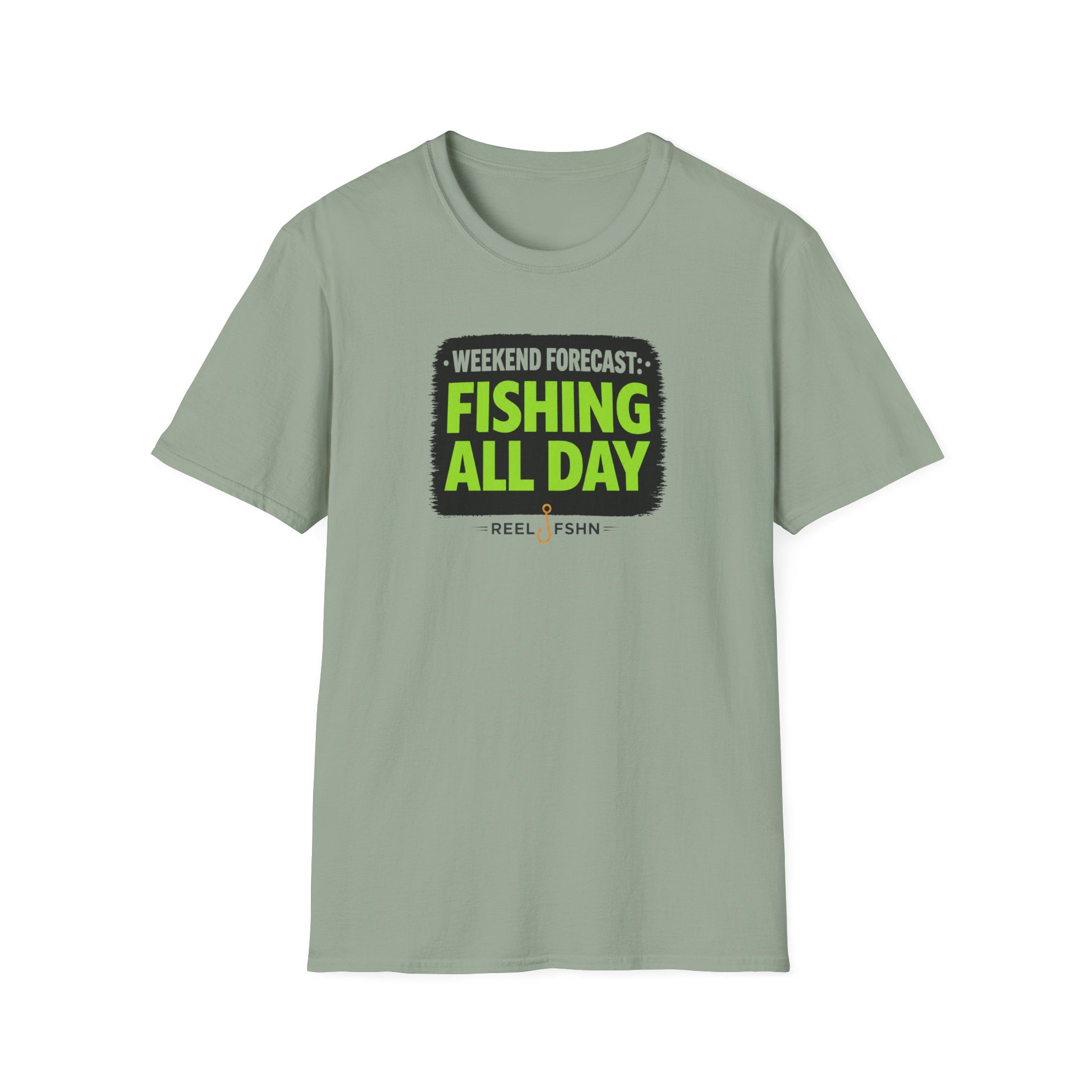 Weekend Forecast Fishing All Day T-Shirt