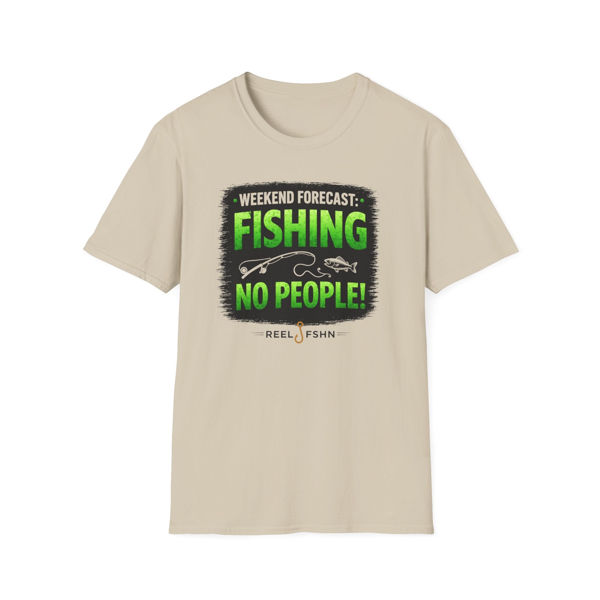 Weekend Forecast: Fishing, No People T-Shirt