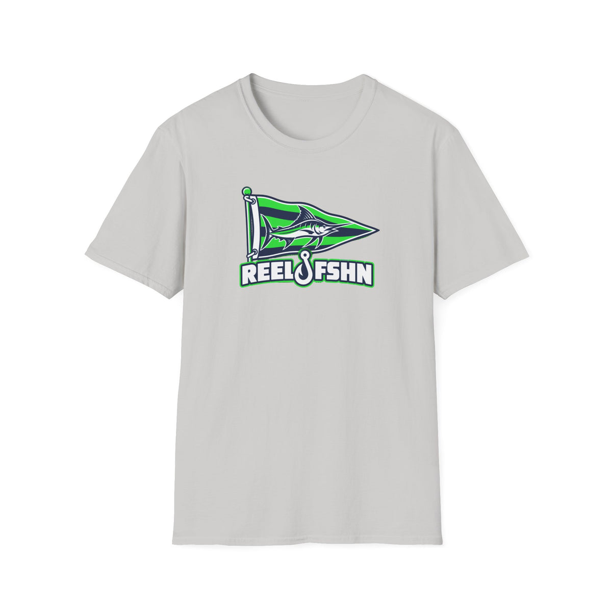 Green Marlin Pennant Flag T-Shirt