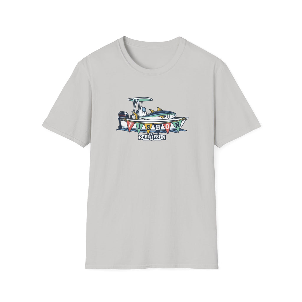 Fish On Tropical Boat T-Shirt