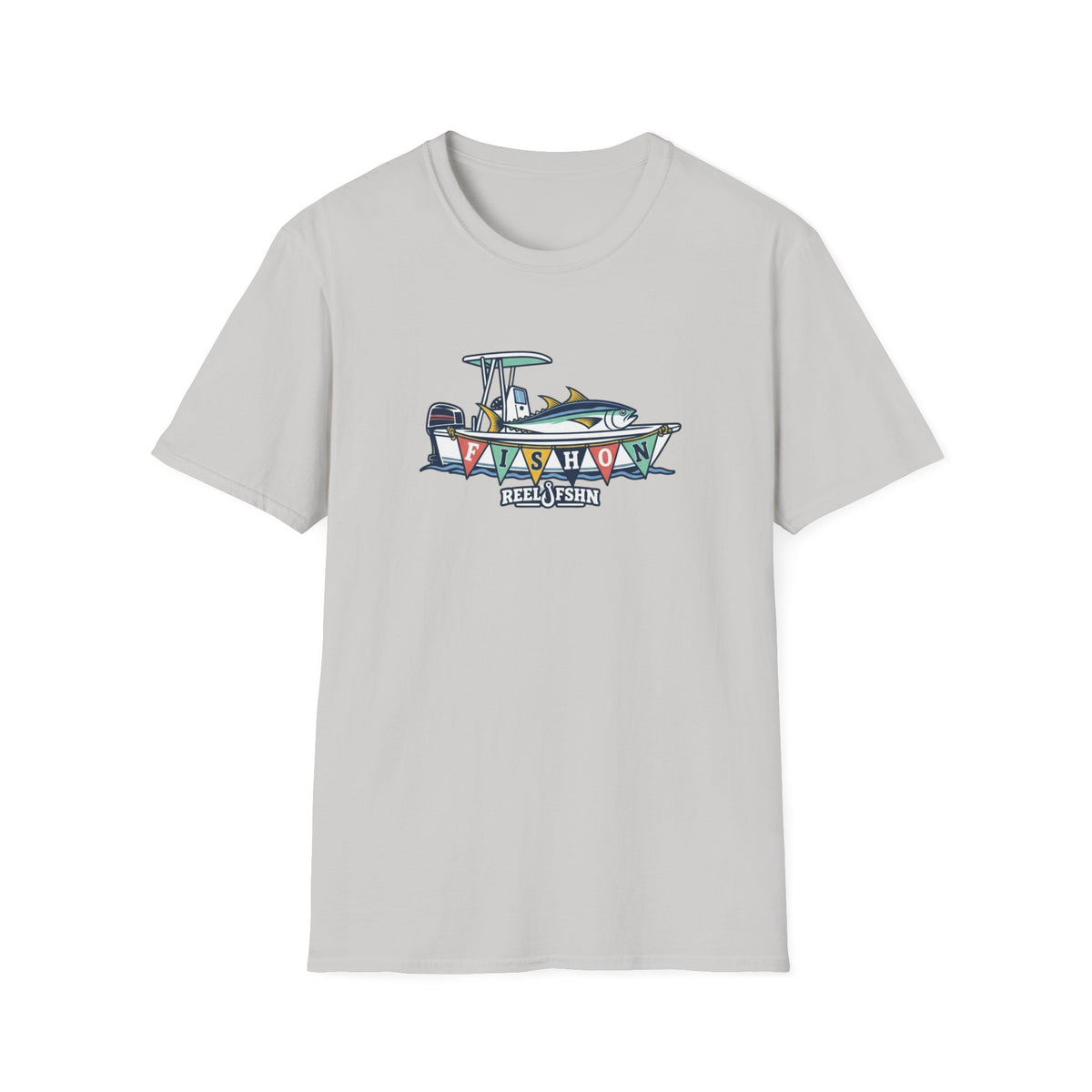 Fish On Tropical Boat T-Shirt