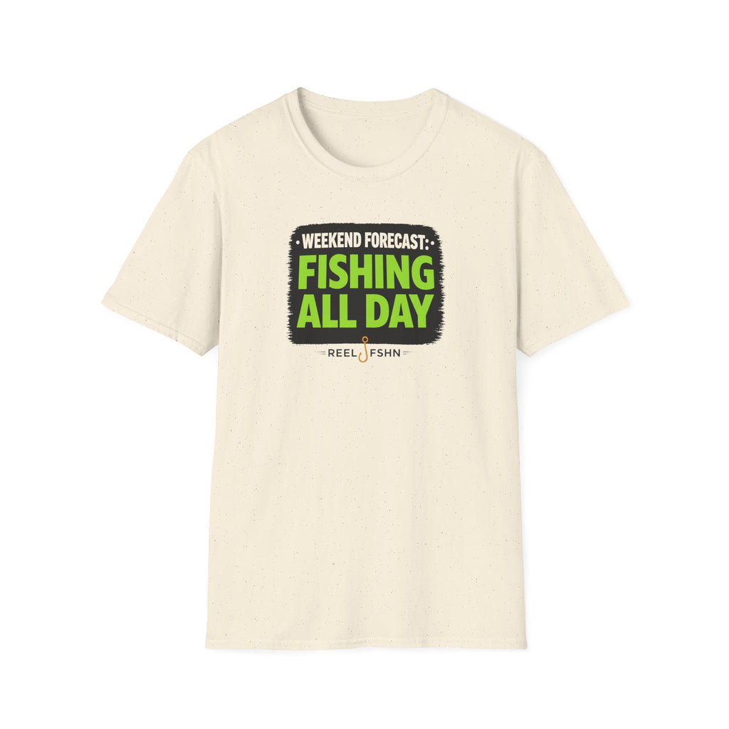 Weekend Forecast Fishing All Day T-Shirt