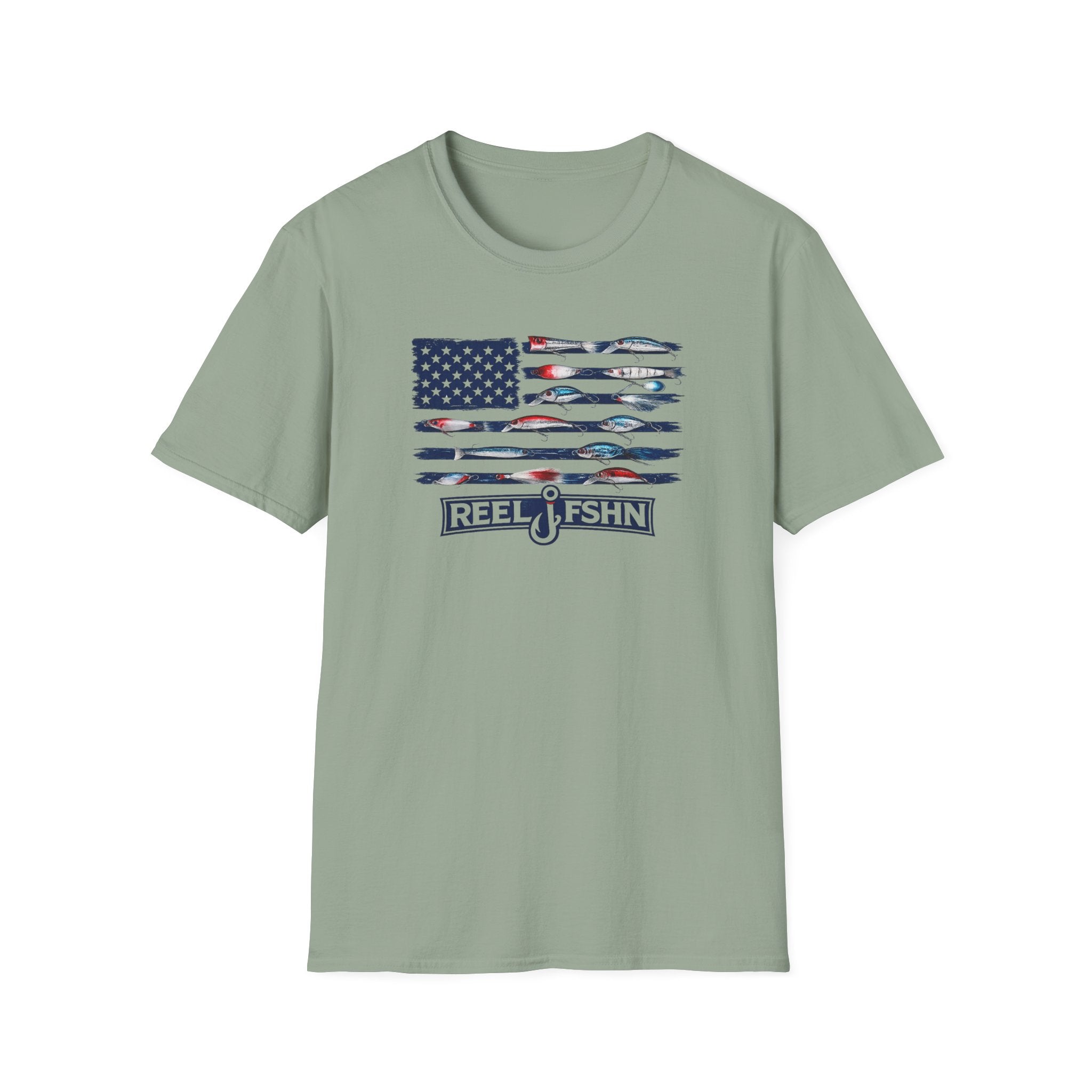 American Flag Lures T-Shirt